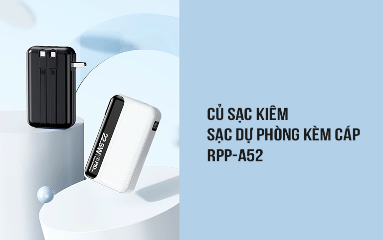Sạc dự phòng 20000mAh 22.5W 3-in-1 kiêm củ sạc